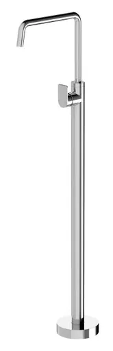 Mekko Floor Mounted Bath Mixer Chrome In Chrome Finish By Phoenix