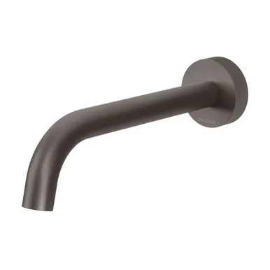 Vivid Slimline Wall Bath Spout/Outlet 180mm Curved | Made From Gunmetal By Phoenix