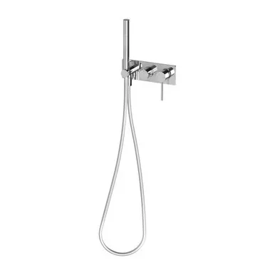 Vivid Slimline Wall Shower System 3Star Chrome In Chrome Finish By Phoenix