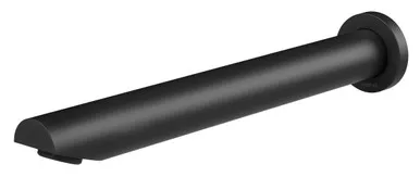 Vivid Wall Bath Spout/Outlet Angled 32mm X 300mm In Matte Black By Phoenix