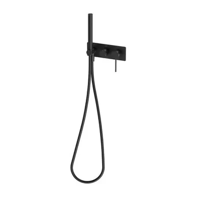 Vivid Slimline Wall Shower System 3Star In Matte Black By Phoenix