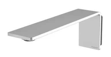 Axia Wall Bath Or Basin Spout/Outlet 200mm 4Star Chrome In Chrome Finish By Phoenix