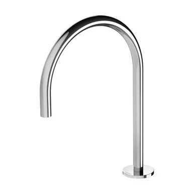 Vivid Slimline Hob Sink Outlet 220mm Gooseneck 4Star Chrome In Chrome Finish By Phoenix