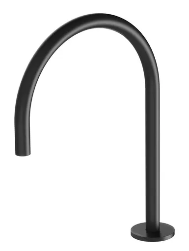 Vivid Slimline Hob Sink Outlet 220mm Gooseneck 4Star In Matte Black By Phoenix