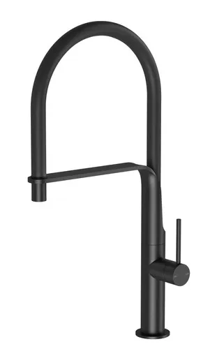 Vido Sink Mixer (Black Flexible Hose) 5Star In Matte Black By Phoenix