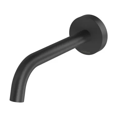 Vivid Slimline Plus Wall Bath Or Basin Spout/Outlet 180mm 5Star In Matte Black By Phoenix