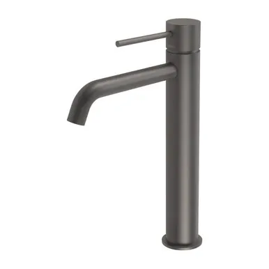 Vivid Slimline Hob Tall/Vessel Basin Mixer (Curved Spout) 6Star | Made From Gunmetal By Phoenix
