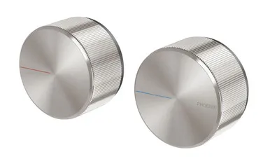 Axia Wall Taps (Top Assemblies) Ceramic Disc 3/4 Turn Extended Spindles 15mm (Pair) In Brushed Nickel By Phoenix