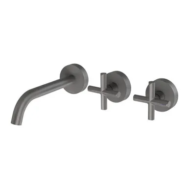 Vivid Slimline Plus Wall Bath Or Basin Set 180mm Outlet 5Star | Made From Gunmetal By Phoenix