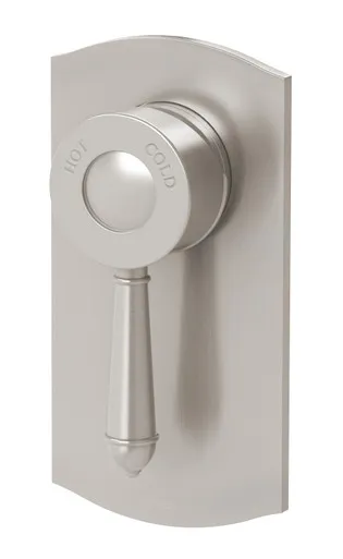 Nostalgia Wall Bath Or Shower Mixer In Brushed Nickel By Phoenix