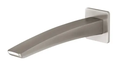 Rush Wall Bath Spout/Outlet 180mm In Brushed Nickel By Phoenix