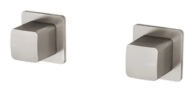 Rush Wall Taps (Top Assemblies) (Pair) In Brushed Nickel By Phoenix