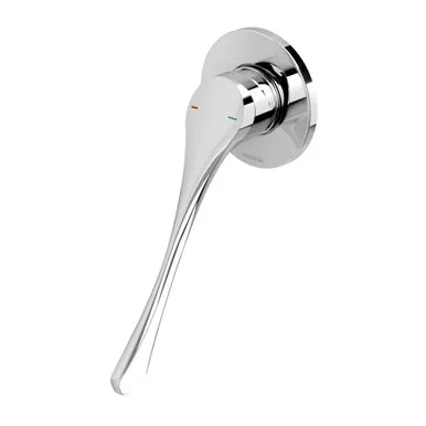 Ivy Mkii Wall Bath Or Shower Mixer With Extended Handle Chrome In Chrome Finish By Phoenix