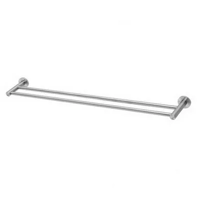 Radii Round Plate Towel Rail Double 800mm | Made From Stainless Steel By Phoenix