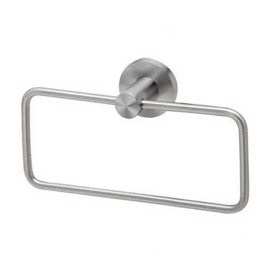 Radii Hand Towel Holder With Round Plate | Made From Stainless Steel By Phoenix