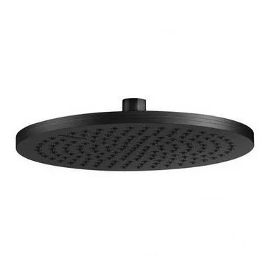 Nx Quil Shower Rose 250mm Round 3Star | Made From Brass In Matte Black By Phoenix
