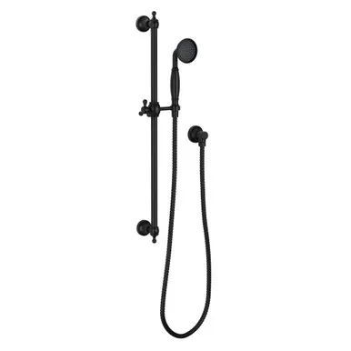 Cromford Hand Shower On Rail 4Star In Matte Black By Phoenix