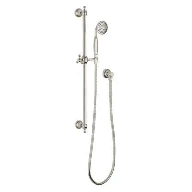 Cromford Hand Shower On Rail 4Star In Brushed Nickel By Phoenix