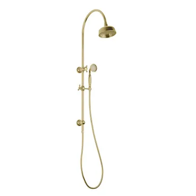 Cromford Twin Shower 4Star Brushed In Gold By Phoenix