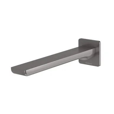 Gloss Mkii Wall Bath Outlet 200mm In Brushed Carbon By Phoenix