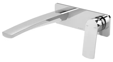 Mekko Switchmix Wall Bath Or Basin Mixer Set (200mm Spout) Fit-Off Kit 5Star Chrome In Chrome Finish By Phoenix