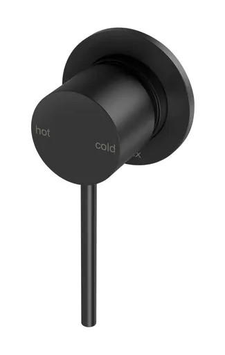 Vivid Slimline Switchmix Wall Bath Or Shower Mixer (60mm Backplate) Fit-Off Kit In Matte Black By Phoenix