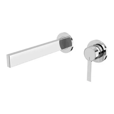 Lexi Mkii Wall Basin Mixer Set (200mm Spout) 6Star Chrome In Chrome Finish By Phoenix