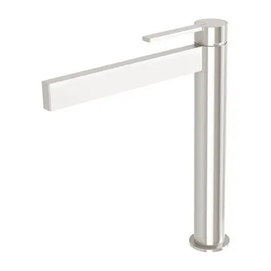 Lexi Mkii Hob Tall/Vessel Basin Mixer 6Star In Brushed Nickel By Phoenix