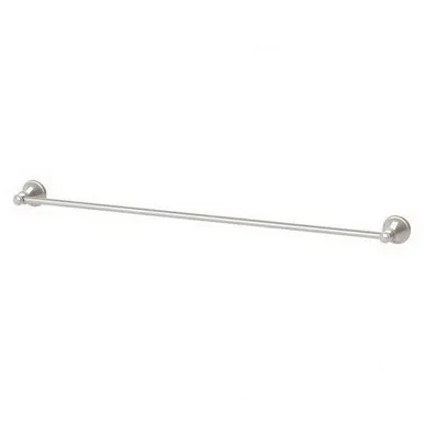 Nostalgia Towel Rail Single 760mm In Brushed Nickel By Phoenix