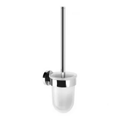 Radii Round Toilet Brush & Holder Chrome In Chrome Finish By Phoenix