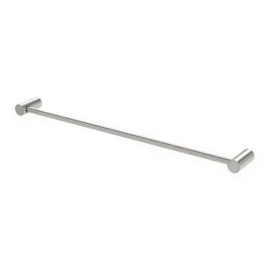 Vivid Slimline Towel Rail Single 600mm In Brushed Nickel By Phoenix