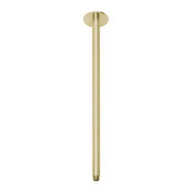 Vivid Ceiling Shower Arm Round 450mm | Made From Brass In Gold By Phoenix