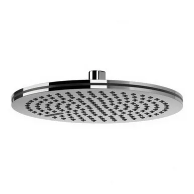Nx Quil Shower Rose 250mm Round 3Star/Matte Black | Made From Brass In Chrome Finish/Black By Phoenix