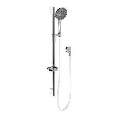 Nx Vive Rail Shower 3Star Chrome/Natural | Made From Brass In White/Chrome Finish By Phoenix