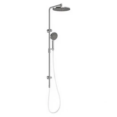Nx Vive Twin Shower 3Star Chrome/Natural | Made From Brass In White/Chrome Finish By Phoenix