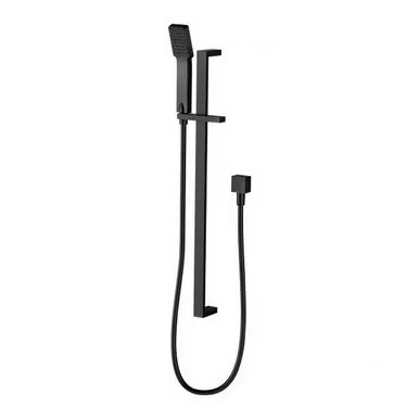 Lexi Deluxe Hand Shower On Rail 3Star | Made From Brass In Matte Black By Phoenix