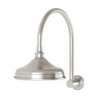 Nostalgia Vintage Shower Rose & Arm 3Star | Made From Brass In Brushed Nickel By Phoenix