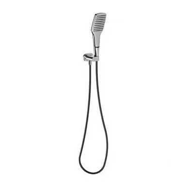 Nx Cape Hand Shower 3Star Chrome/Matte Black In Chrome Finish/Black By Phoenix
