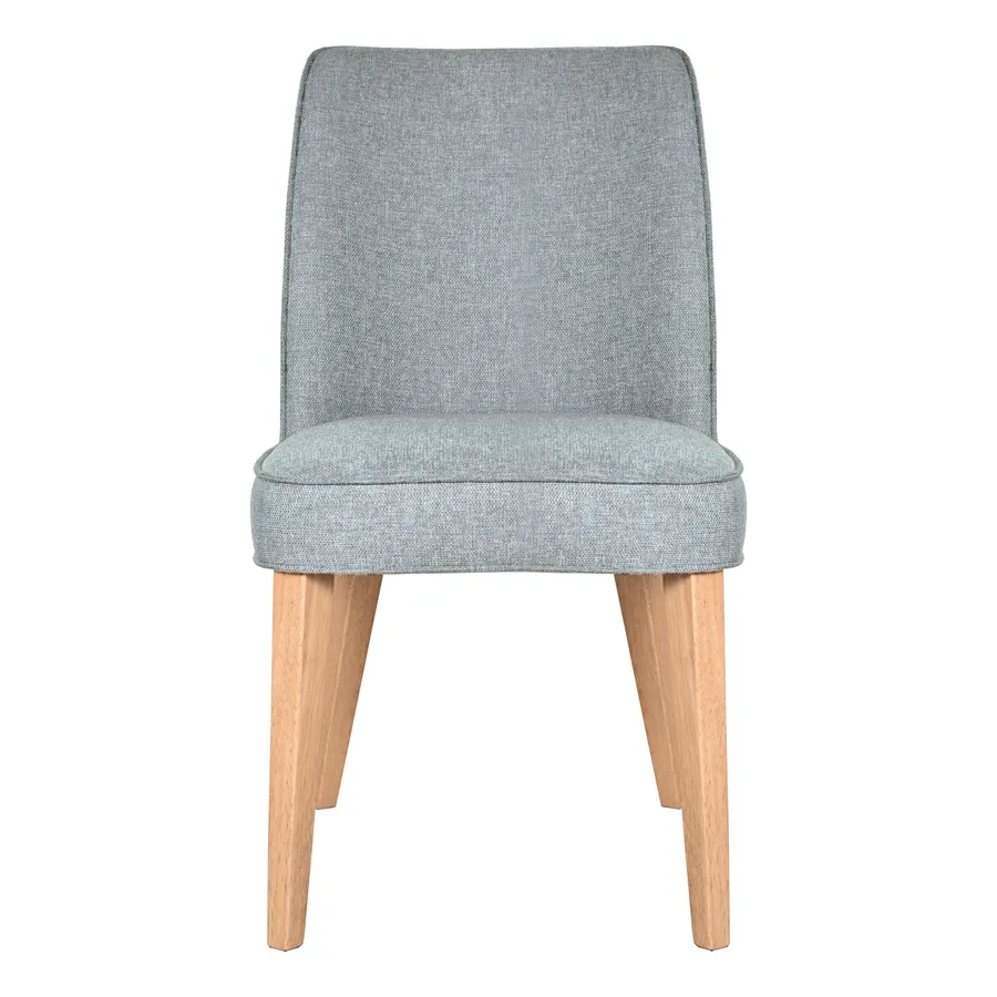 Hogan Dining Chair in Belfast Grey / Clear