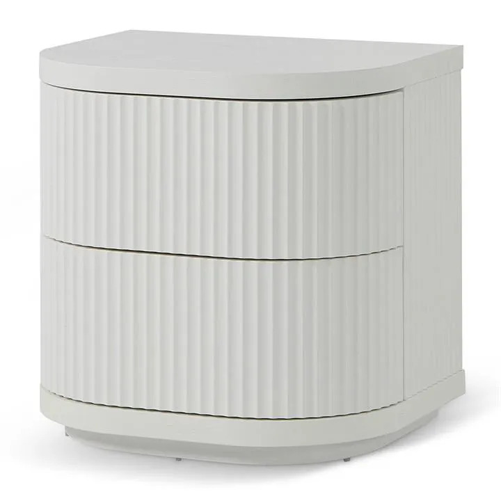 Elino Bedside Table - Full White by Interior Secrets - AfterPay Available