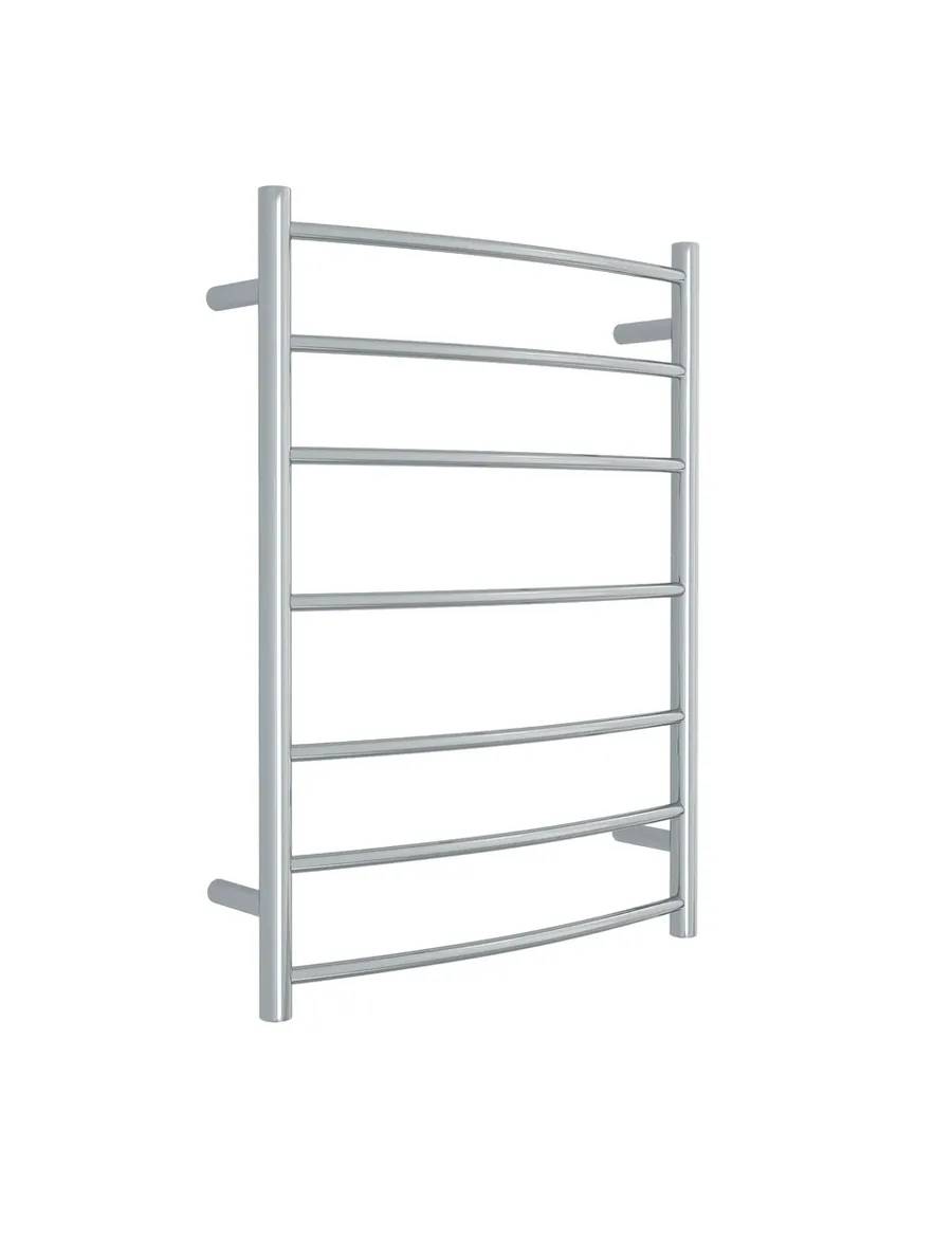 Curved Round Budget Ladder Heated Towel Rail 80cm x 60cm Hard Wired W600mm x H800mm