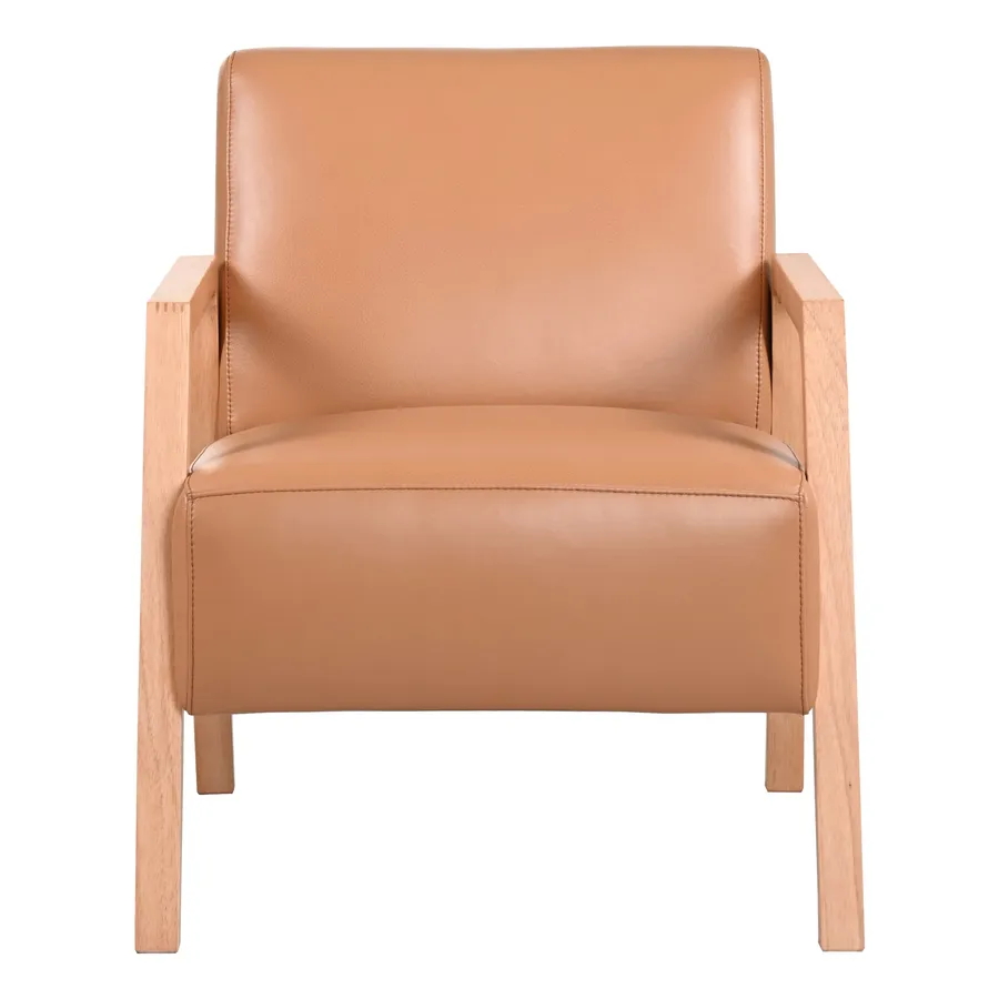 Colton Occasional Chair in Montana Leather Clay