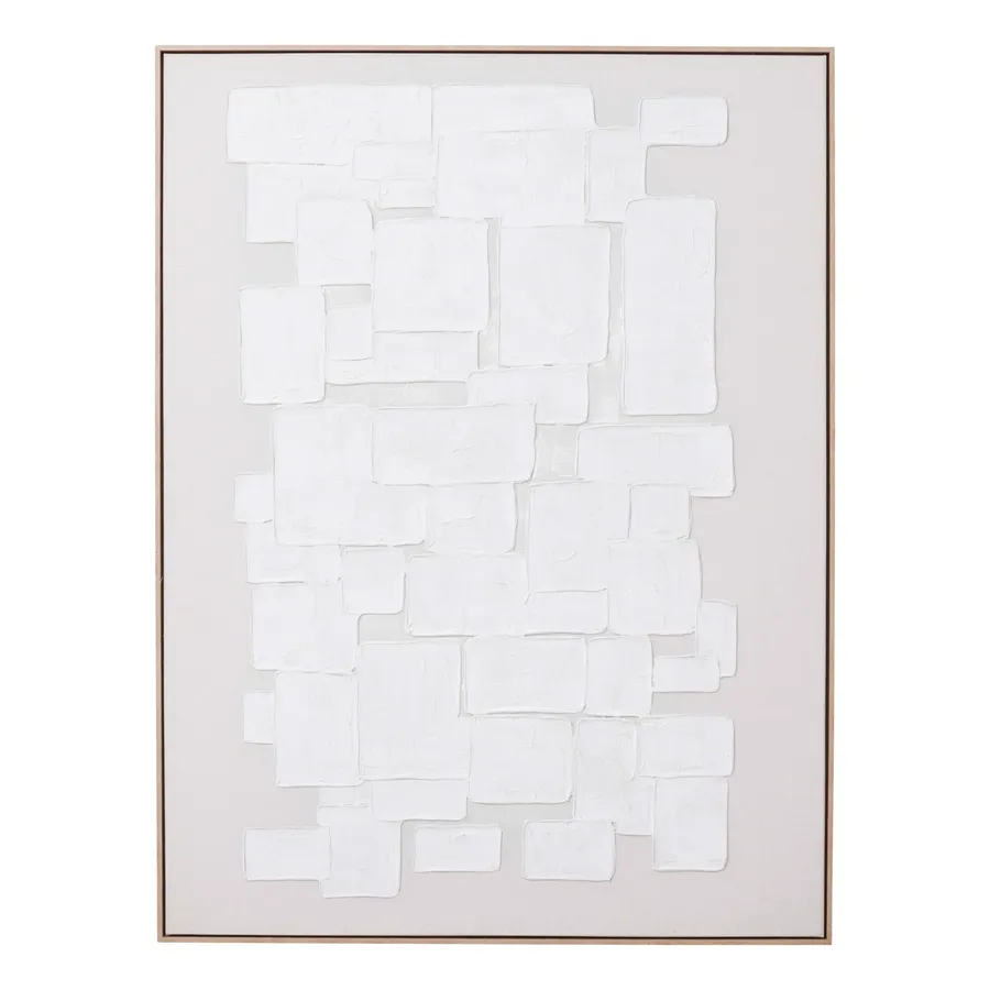 Harmonious Squares Box Framed Canvas in 122 x 162cm