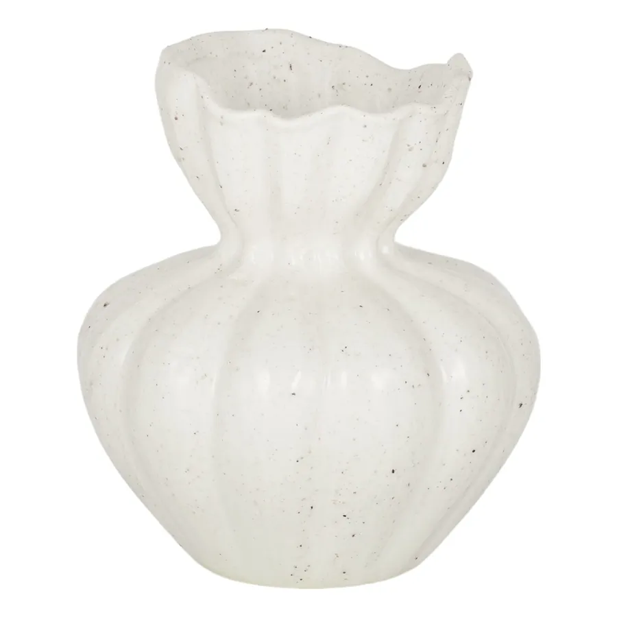 Clara Vase 17x19.5cm in Ivory