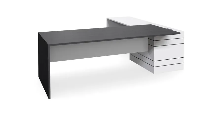 Custom Envoy 1.8m Executive Office Desk - Left Return by Interior Secrets - AfterPay Available