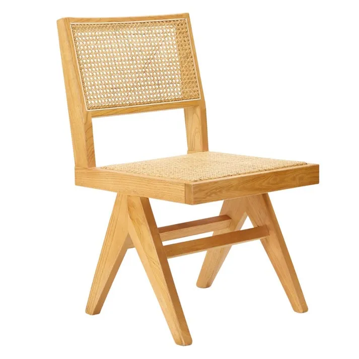 Azul Dining Armless Chair Natural and Rattan