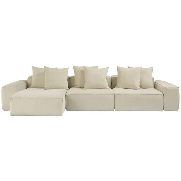 Riley Muse Flax Modular Sofa - 3 Seater Chaise