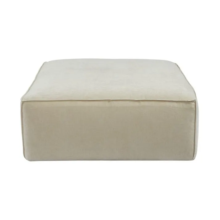 Riley Muse Flax Modular Small Ottoman