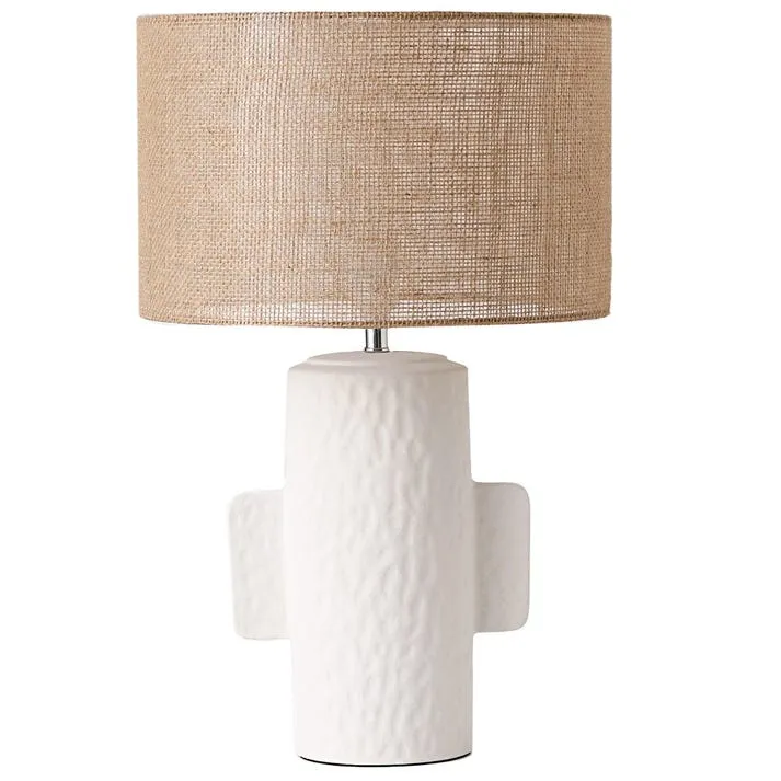Pandora Table Lamp White Natural
