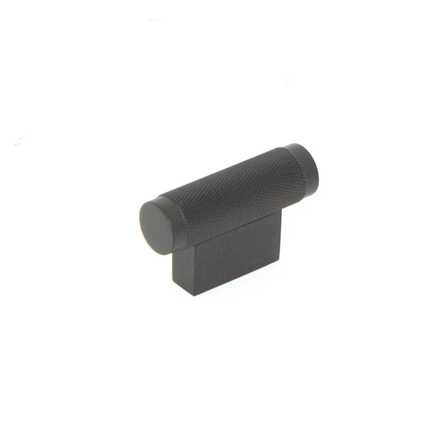 Momo Brighton Solid Brass T Knob 50mm In Matt Black